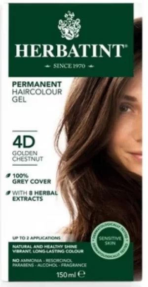 Herbatint Golden Chestnut Ammonia Free Hair Colour 4D 150ml
