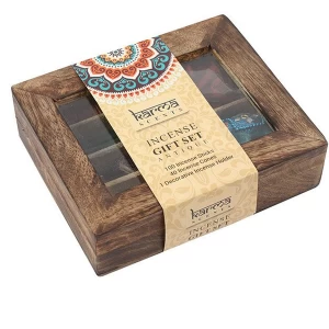 Karma Incense Gift Set in a Wooden Display Box