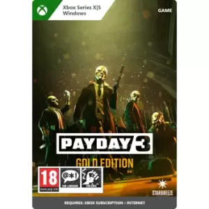 Payday 3 Gold Edition Xbox Series X Game