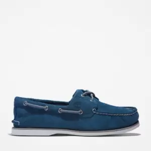 Timberland 2-eye Classic Boat Shoe For Men In Blue Dark Blue, Size 10
