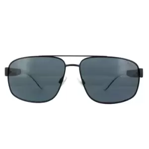 Aviator Matt Navy Blue Grey Sunglasses