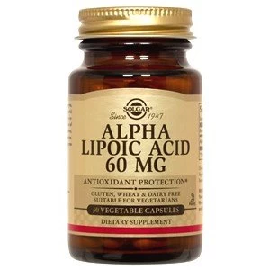 Solgar Alpha Lipoic Acid 60mg Vegetable Capsules 30 Vegicaps