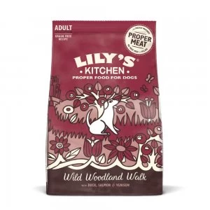 Lily's Kitchen Duck, Salmon & Venison Natural Grain Free Adult Dry Dog Food - 7kg