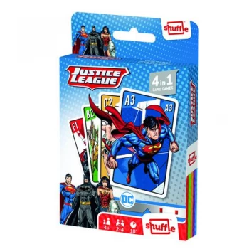 Shuffle Justice League 4-in-1 Card Game Pack of 12 108543998