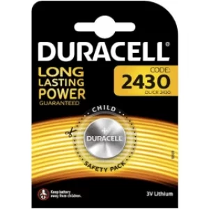 Duracell CR2430 3V Lithium Coin Battery (1 Pack)