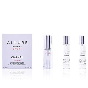 ALLURE HOMME SPORT Cologne travel spray and two refills 3 x 20ml
