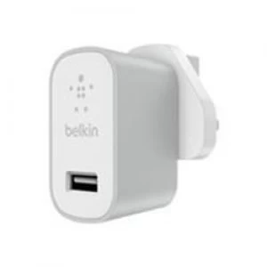 Belkin Premium MixIt Fast 2.4Amp Mains Charger (UK Plug) - Silver