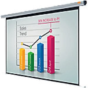 Nobo Projector Screen Electric Wall White 199 x 144 cm