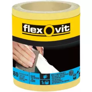 Flexovit - 63642569909 High Performance Sanding Roll 115mm x 5m Extra Coarse 40G