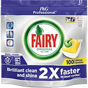 Fairy Dishwasher Tablets All-in-One Lemon Pack of 100