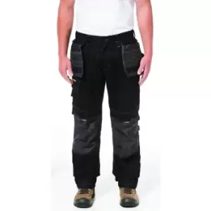 CAT Workwear Mens H2O Defender Reflective Durable Work Trousers Pants 38R - Waist 38', Inside Leg 32'