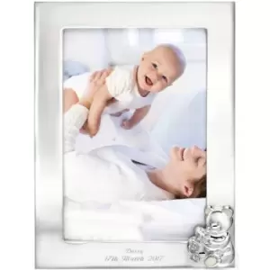 D For Diamond Silver Plated Picture Frame