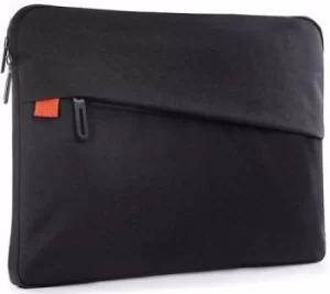 Gamechange 15" Macbook Pro Notebook Sleeve Case Black Smooth Design Lines Angled Exterior Front Pocket