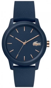 Lacoste 12.12 Womens Navy Silicone Strap Navy Dial Watch