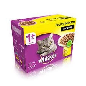 Whiskas Poultry Selection in Gravy Cat Food 12 x 100g