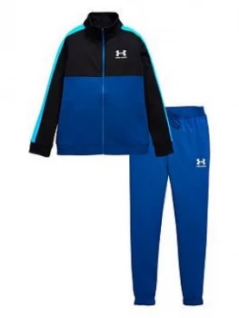 Urban Armor Gear Boys Colour Block Knit Track Suit - Blue/White , Blue/White Size M 9-10 Years
