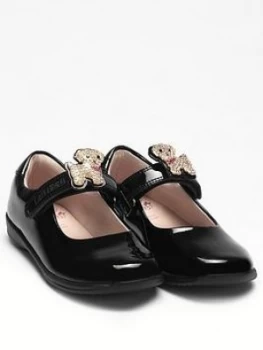 Lelli Kelly Girls Poppy 2 Dolly School Shoe, Black Patent, Size 9 Younger