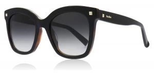 Max Mara MM DOTS II Sunglasses Black / Havana WR7 52mm