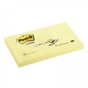 Post-it Z Notes 76x127mm Canary Yellow Pack of 12