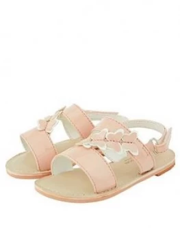 Monsoon Baby Girls Bonnie Butterfly Sandal - Pale Pink, Size 2 Younger