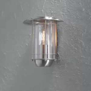 Konstsmide Trento Outdoor Modern Lantern Flush Light Stainless Steel, IP23