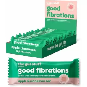 The Gut Stuff Good Fibrations Apple & Cinnamon Bar - 35g x 12 - 702495
