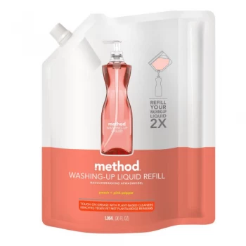 Method Wash Up Refill Peach & Pink Pep 1064ml