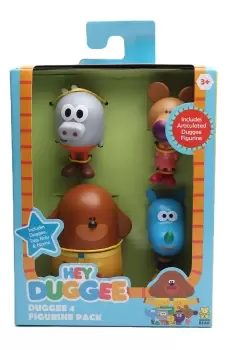 Hey Duggee 4 Figure Pack - Duggee Tag Roly and Norrie