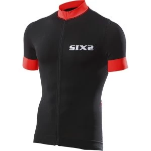 SIXS Bike 3 Short Sleeve Jersey Black/Red Small