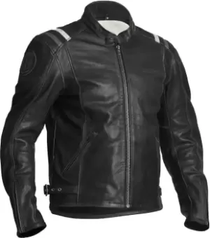 Halvarssons Skalltorp Motorcycle Leather Jacket, black, Size 48, black, Size 48