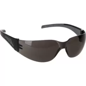 Portwest Wrap Around Pro Safety Glasses Black Smoke