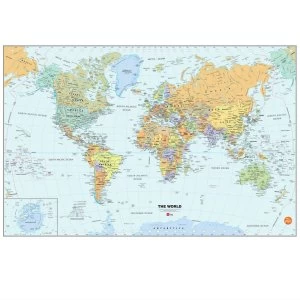 Fine Decor Fine Decor Dry-Erase World Map Wall Decal