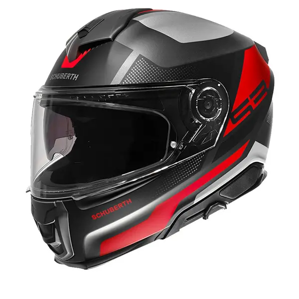 Schuberth S3 Daytona Black Grey Red Full Face Helmet Size M