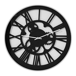 Hometime Plastic Wall Clock Cut Out Dial 45cm