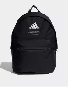 adidas Classic Fabric Backpack, Black/White, Men