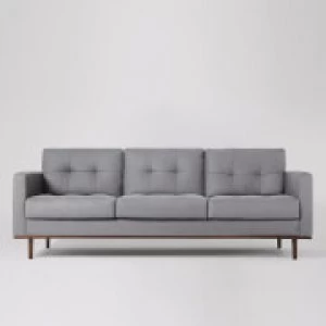 Swoon Berlin Smart Wool 3 Seater Sofa - 3 Seater - Pepper