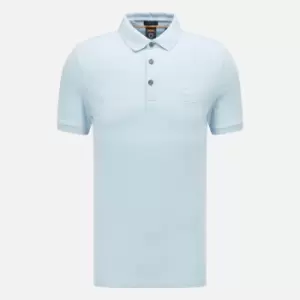 BOSS Orange Mens Passenger Polo Shirt - Open Blue - XXL