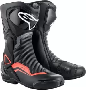 Alpinestars SMX-6 V2 Motorcycle Boots, black-grey-red, Size 40, black-grey-red, Size 40