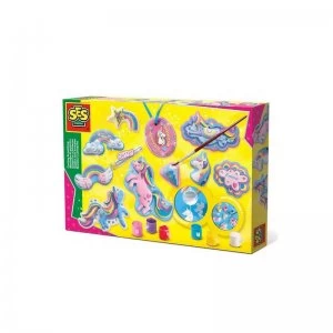 SES Creative Childrens Unicorns Casting and Painting Set