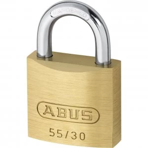 Abus 55 Series Basic Brass Padlock Keyed Alike 30mm Standard 5301