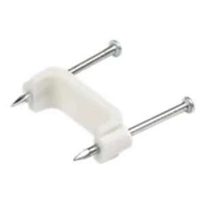 StarTech.com 100 Pack of Double Nail Mounted Cable Clip - Large