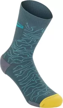 Alpinestars Drop 15 Socks, turquoise, Size S, turquoise, Size S