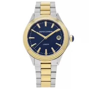 Ladies Jasper Conran London 36mm Watch with a Blue Dial and a Two tone Metal bracelet