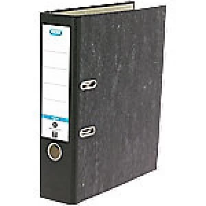 ELBA Lever Arch File Smart Original 80 mm Marbled Cardboard 2 ring A4 Black