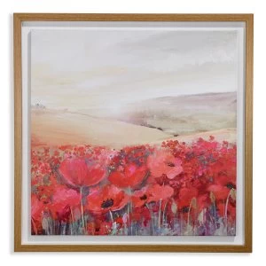 Arthouse Sunset Poppies Framed Wall Canvas