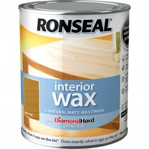 Ronseal Interior Wax Dark Oak 750ml