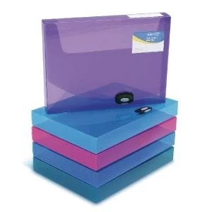 Rapesco Rigid Wallet Box File 40mm A4 Assorted Pack of 5 1048