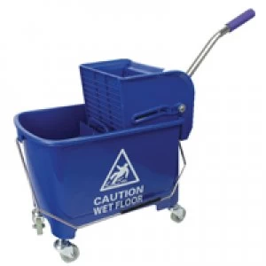 Contico Blue Mobile Mop Bucket and Wringer 20 Litre 101248BU