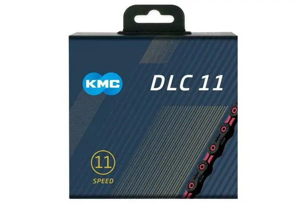 KMC 11 Speed Diamond Like Coating Chain in Black and Pink 118L