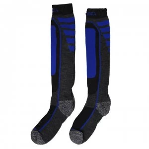 Nevica Meribel 2 Pack Ski Socks Juniors - Royal/Grey